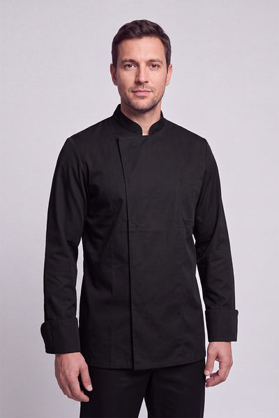 Herrenkochjacke Aaron schwarz