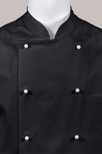 Herrenkochjacke Peter schwarz
