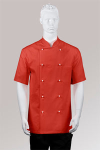 Herrenkochjacke Peter rot