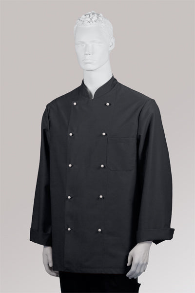 Herrenkochjacke Nathan schwarz
