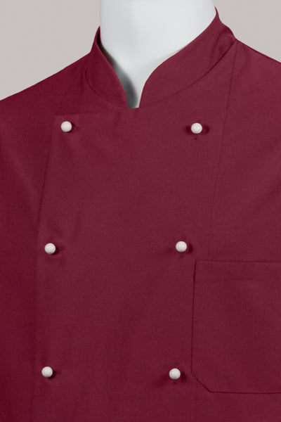 Herrenkochjacke Nathan cherry