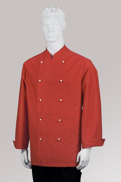 Herrenkochjacke Nathan rot