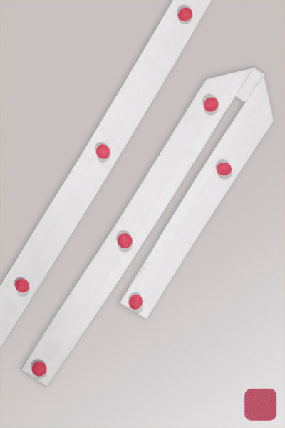 5er Stoffknopfleisten 2er-Set - strawberry
