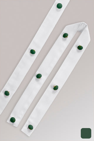 6er Stoffknopfleisten 2er-Set - bottle green