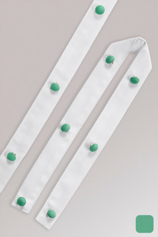 6er Stoffknopfleisten 2er-Set - mint