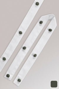6er Stoffknopfleisten 2er-Set - olive